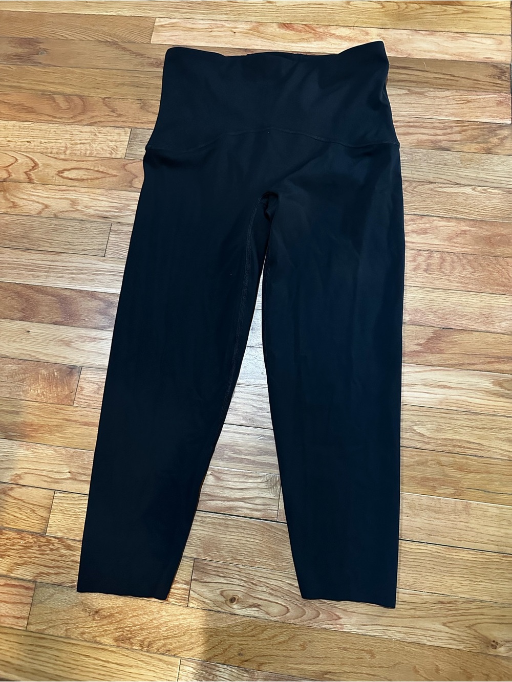 Spanx Booty Boost Black Leggings Cropped High Rise XL